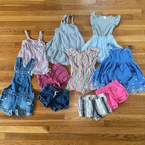 BUNDLE Summer girls sundresses, rompers, shorts.